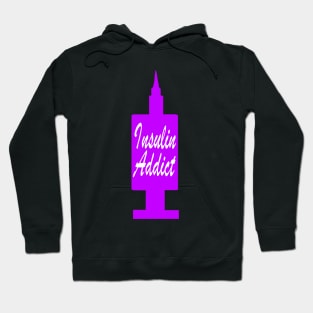 Insulin Addict Neon Purple Hoodie